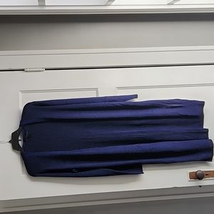 Blue glittery long-sleeved cardigan